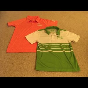 Two unisex PGA golf shirts